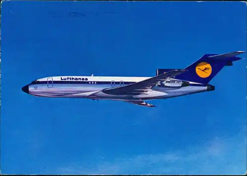 Lufthansa Flugzeug Motiv-AK Airplane Boeing 727 Europa-Jet 1975