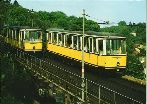 Ansichtskarte Dresden Standseilbahn 1989