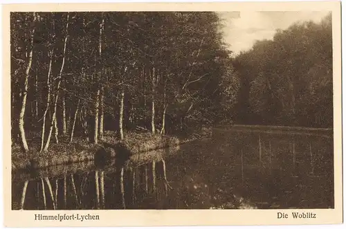 Ansichtskarte Himmelpfort-Fürstenberg/Havel Lychen - Die Woblitz 1928