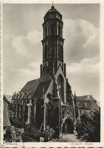 Ansichtskarte Göttingen Partie an der Jacobikirche 1930