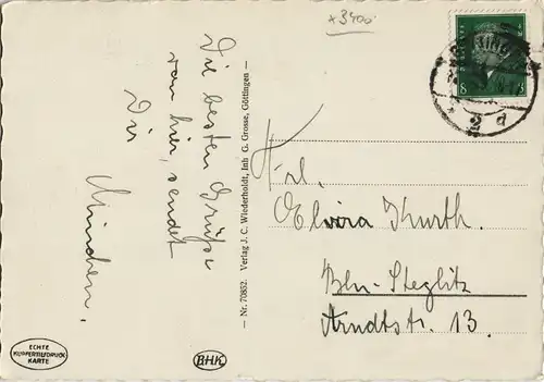 Ansichtskarte Göttingen Partie an der Jacobikirche 1930