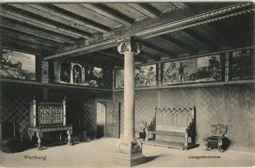 Ansichtskarte Eisenach Wartburg - Landgrafenzimmer 1927