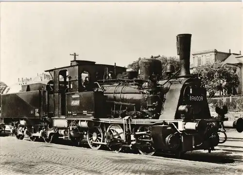 Ansichtskarte  Verkehr Eisenbahn Zug Dampf-Lokomotive DDR Baureihe 89 1971