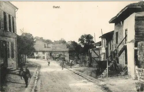 CPA .Frankreich Straßenpartie, Lazarett WK1 Frankreich 1914