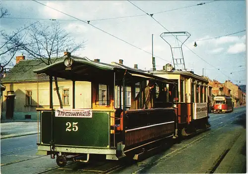 Ansichtskarte  Verkehr/KFZ Straßenbahn Historische Tram (Brno) 1980