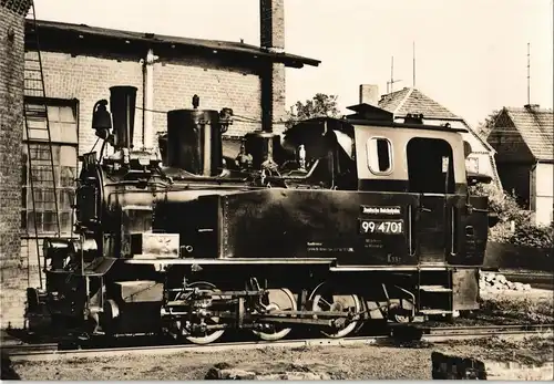 DDR Sammlerkarte Dampflokomotive Eisenbahn Privatbahn Mark Brandenburg 1970