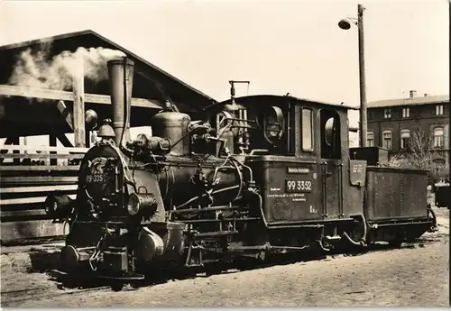 DDR Sammlerkarte Dampflokomotive Mecklenburg-Pommersche Schmalspurbahn 1970