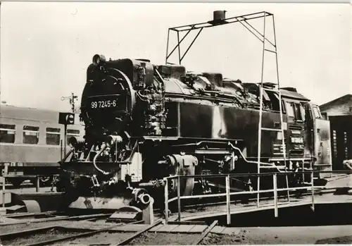 Ansichtskarte  DDR Sammlerkarte Dampflokomotive Eisenbahn Lok 1970