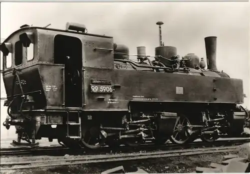 Ansichtskarte  DDR Sammlerkarte Dampflokomotive Eisenbahn Baureihe 99 1970