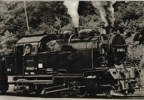 Ansichtskarte  DDR Sammlerkarte Krupp Dampflokomotive Eisenbahn 1970