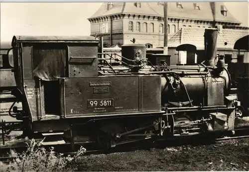 Ansichtskarte  DDR Sammlerkarte Dampflokomotive Eisenbahnlinie im Harz 1970