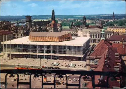 Ansichtskarte Innere Altstadt-Dresden Kulturpalast 1972