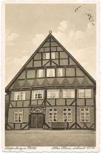 Ansichtskarte Lütjenburg Lüttenborg Altes Haus erbaut 1576 1938
