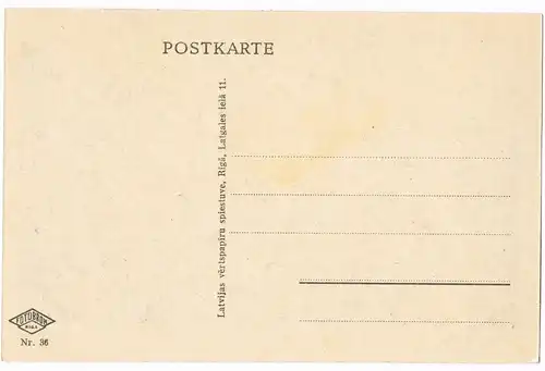 Postcard Riga Rīga Ри́га National Oper 1940