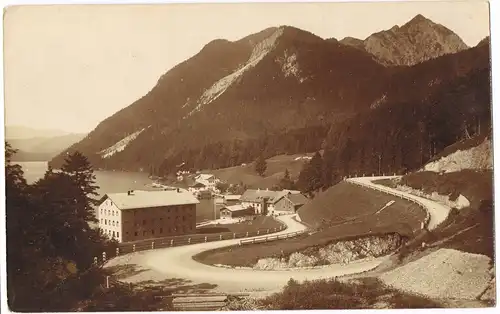 Ansichtskarte Mittenwald Straßenpartie - Fotokarte 1923