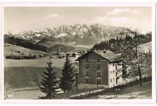 Ansichtskarte Kufstein Gasthaus zur Alpenrose - Wildbichl 1931