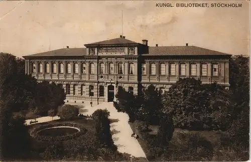 Postcard Stockholm KUNGL. BIBLIOTEKET 1910