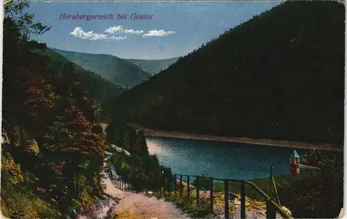 Ansichtskarte Goslar Herzberger Teich 1914