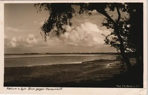 Ansichtskarte Keitum (Sylt) Kejtum / Kairem Strand, Stimmungsbild 1938