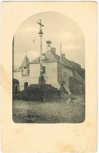 CPA Souchez WK1 Maire mit Gedenksäule 1916