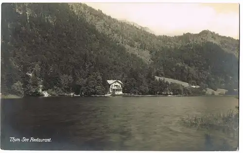 Ansichtskarte Bad Reichenhall Thum See Restaurant Thumsee 1929