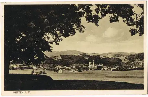 Ansichtskarte Metten METTEN A. D. Panorama-Ansicht 1930