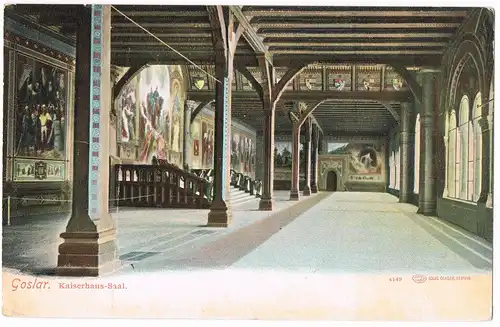 Ansichtskarte Goslar Kaiserhaus-Saal Innenansicht 1910