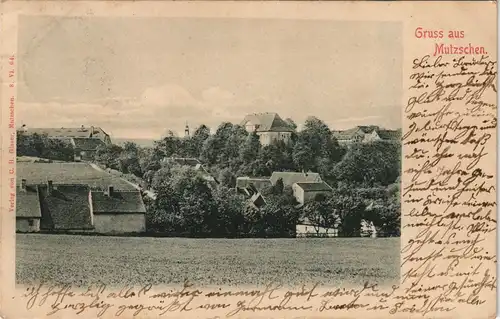 Ansichtskarte Mutzschen Blick auf die Stadt 1913