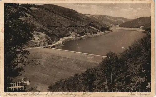 Ansichtskarte Bad Lauterberg im Harz Talsperre 1928