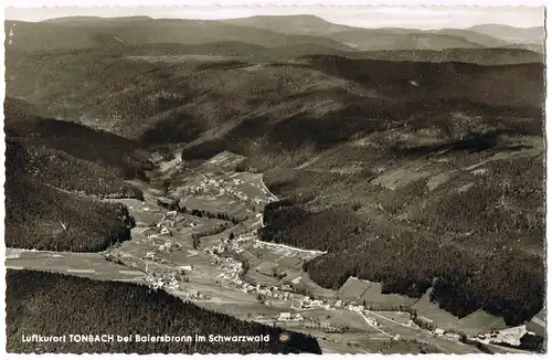 Ansichtskarte Tonbach-Baiersbronn Panorama-Ansicht, Schwarzwald Blick 1960