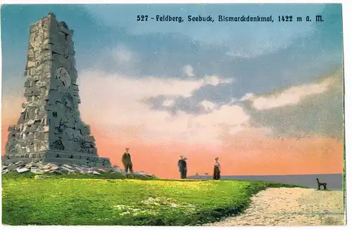 Feldberg (Schwarzwald) Schwarzwald Feldberg, Seebuck, Bismarckdenkmal 1910