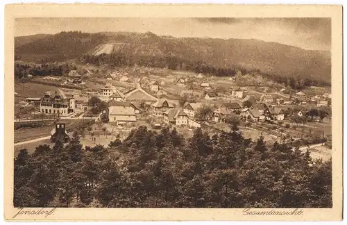 Ansichtskarte Jonsdorf Stadtpartie 1922