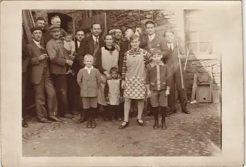 Foto  Menschen / Soziales Leben - Arbeiter Gruppe 1928 Privatfoto