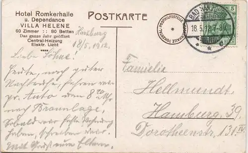 Ansichtskarte Oker-Goslar Okertal, Adlerklippe 1912