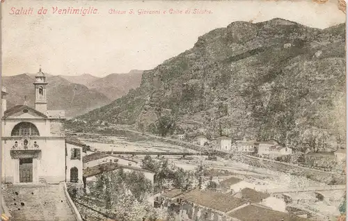 Cartoline Ventimiglia Stadt - Werbekarte Malzkaffee-Fabrik Altenburg 1912