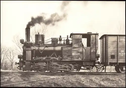 Privatbahn Schmalspur DAMPFLOKOMOTIVE Franzburger Kreisbahn 1970