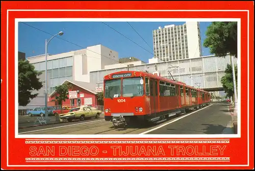 San Diego SAN DIEGO - TIJUANA TROLLEY (Tram Schienen-Verkehr) 1980