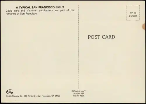 San Francisco Cable car and victorian architecture (Democratic Convention) 1984