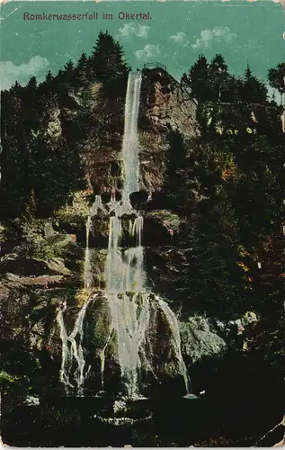 Ansichtskarte Oker-Goslar Romkerhaller Wasserfall Harz 1921 #