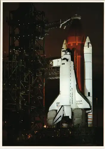 Ansichtskarte  Space Shuttle ORBITER DISCOVERY Raumfahrt USA 1990