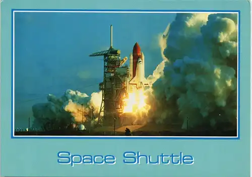 Ansichtskarte  Space Shuttle Launch Raketen Start Raumfahrt USA 1980