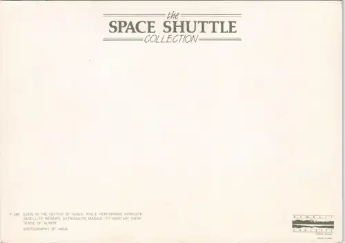 SPACE SHUTTLE Flugwesen Raumfahrt Astronauten bei Weltall-Spaziergang 1990