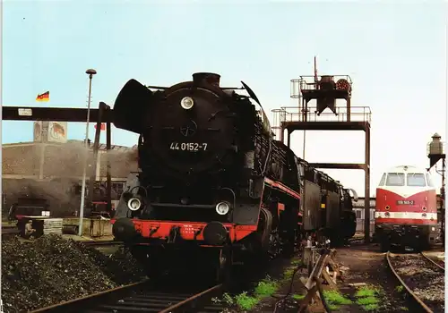 Ansichtskarte  Dampflokomotive Ostseebezirk Lok BR 44.0 DDR Motivkarte 1984