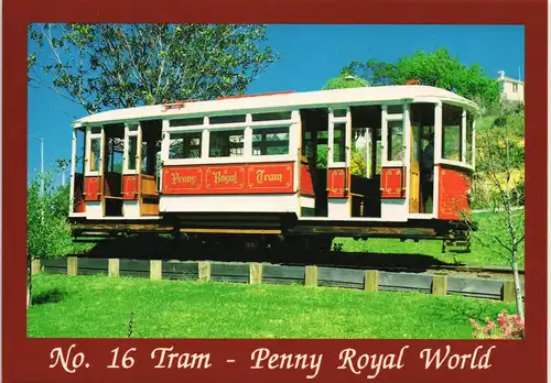 Ansichtskarte  Launceston (Tasmania Australien) Tram Straßenbahn Wagen 1980