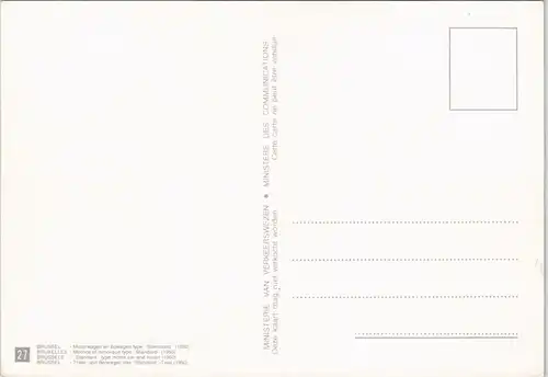 Brüssel Bruxelles Tram Motorwegen en bijgen type Standard (anno 1950) 1970