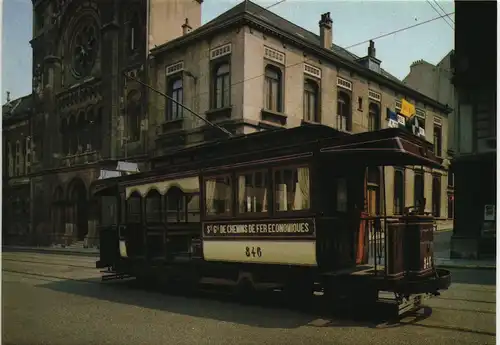 Brüssel Bruxelles Straßenbahn Historische Tram Schienen-Verkehr Belgien 1970
