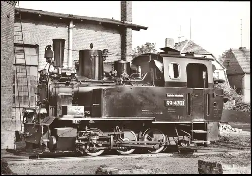 Ansichtskarte  Eisenbahn (Railway) Dampflokomotive Schmalspur Privatbahn 1970