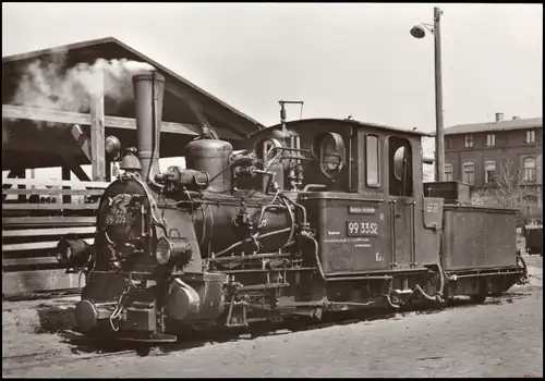 Eisenbahn (Railway) Dampflokomotive der MPSB Schmalspurbahn 1970