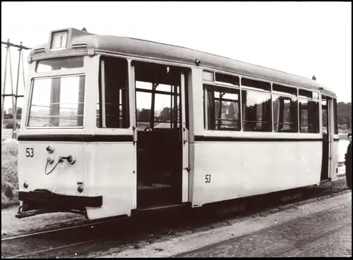 Görlitz Zgorzelec Beiwagen Typ EB 54 Baujahr 1955 100 Jahre Straßenbahn  1982