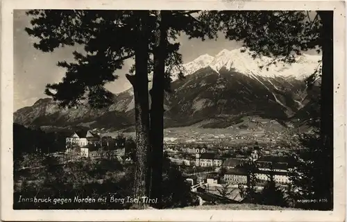 Ansichtskarte Innsbruck Panorama-Ansicht mit Berg Isel 1935